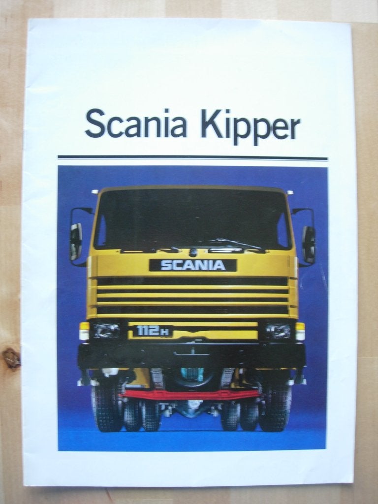 Scania Kipper Brochure 1984 - 82 112 T112 6x4, Ophalen of Verzenden, Zo goed als nieuw, Overige merken, Scania
