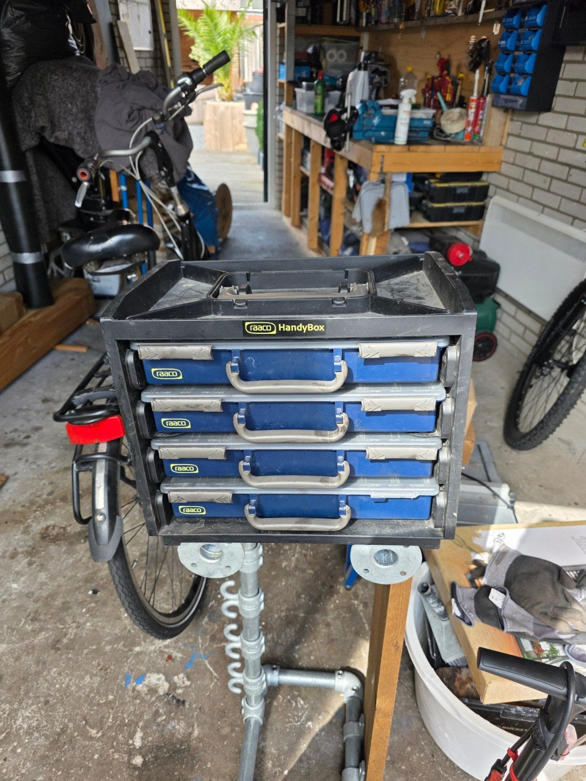 Raaco HandyBox 55x4 Gereedschapskist met 4 laden, Doe-het-zelf en Verbouw, Ophalen of Verzenden