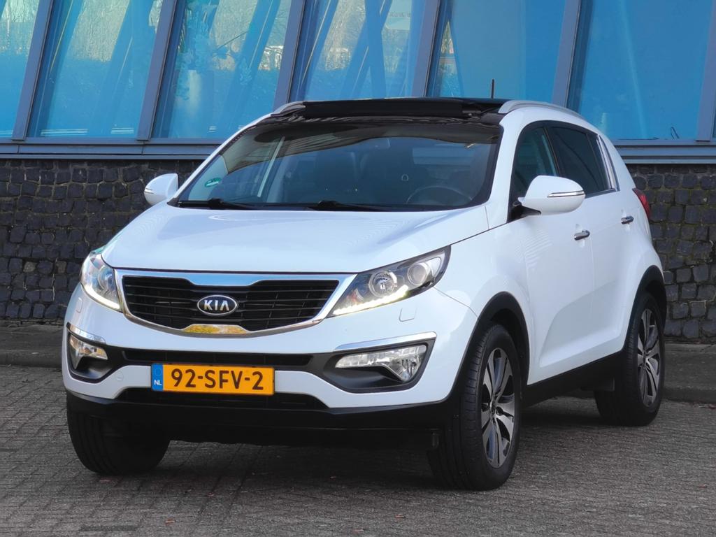 Kia Sportage 1.6 GDI Automaat Youngtimer | Panoramad, Auto's, Kia, Zwart, 4 cilinders, Lichtsensor, 75 €/maand