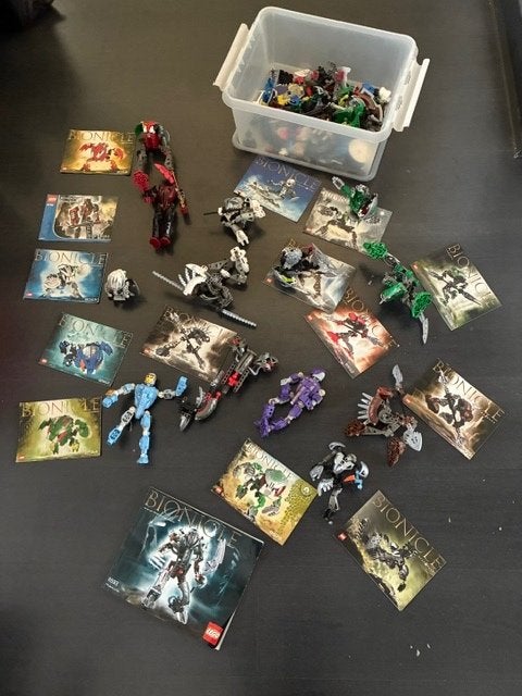 Bionicle lego (diverse figuren), Gebruikt, Bionicle, Lego, Ophalen of Verzenden