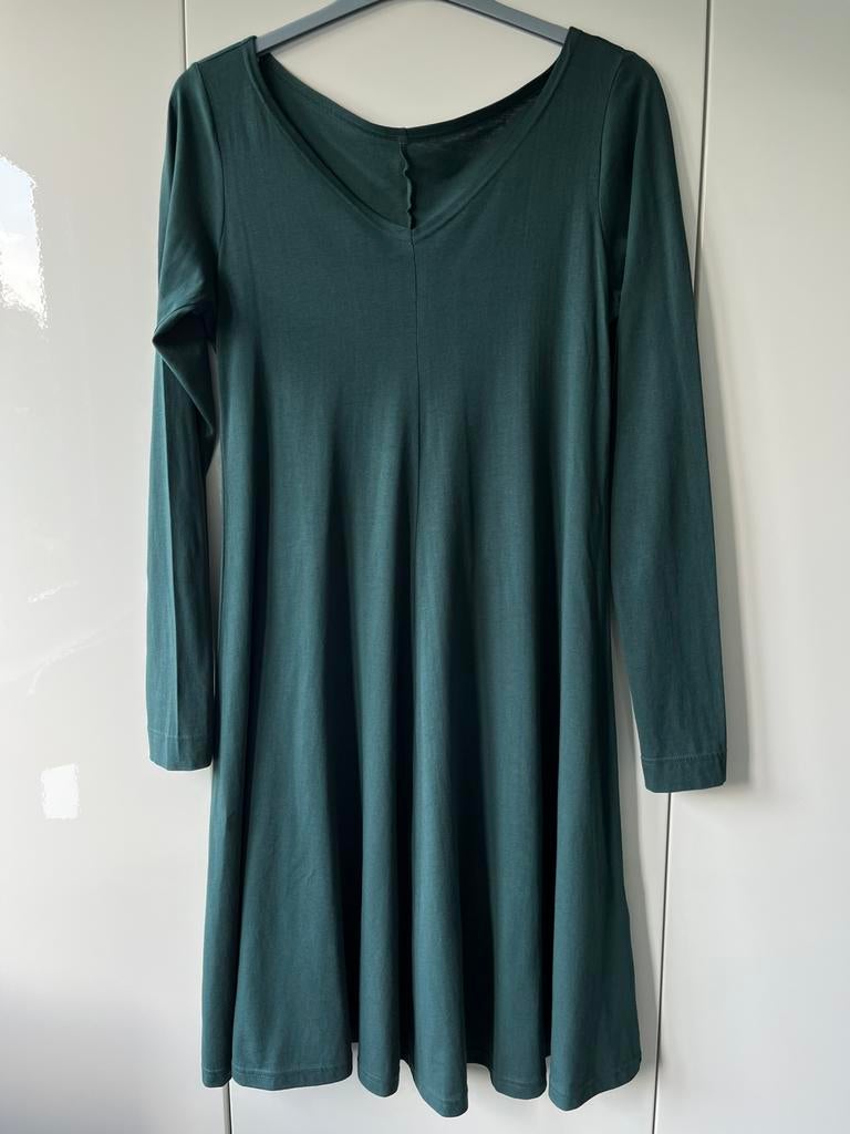 Nieuw! Groene jurk Cora Kemperman, maat XL, Kleding | Dames, Maat 46/48 (XL) of groter, Nieuw, Ophalen of Verzenden, Onder de knie
