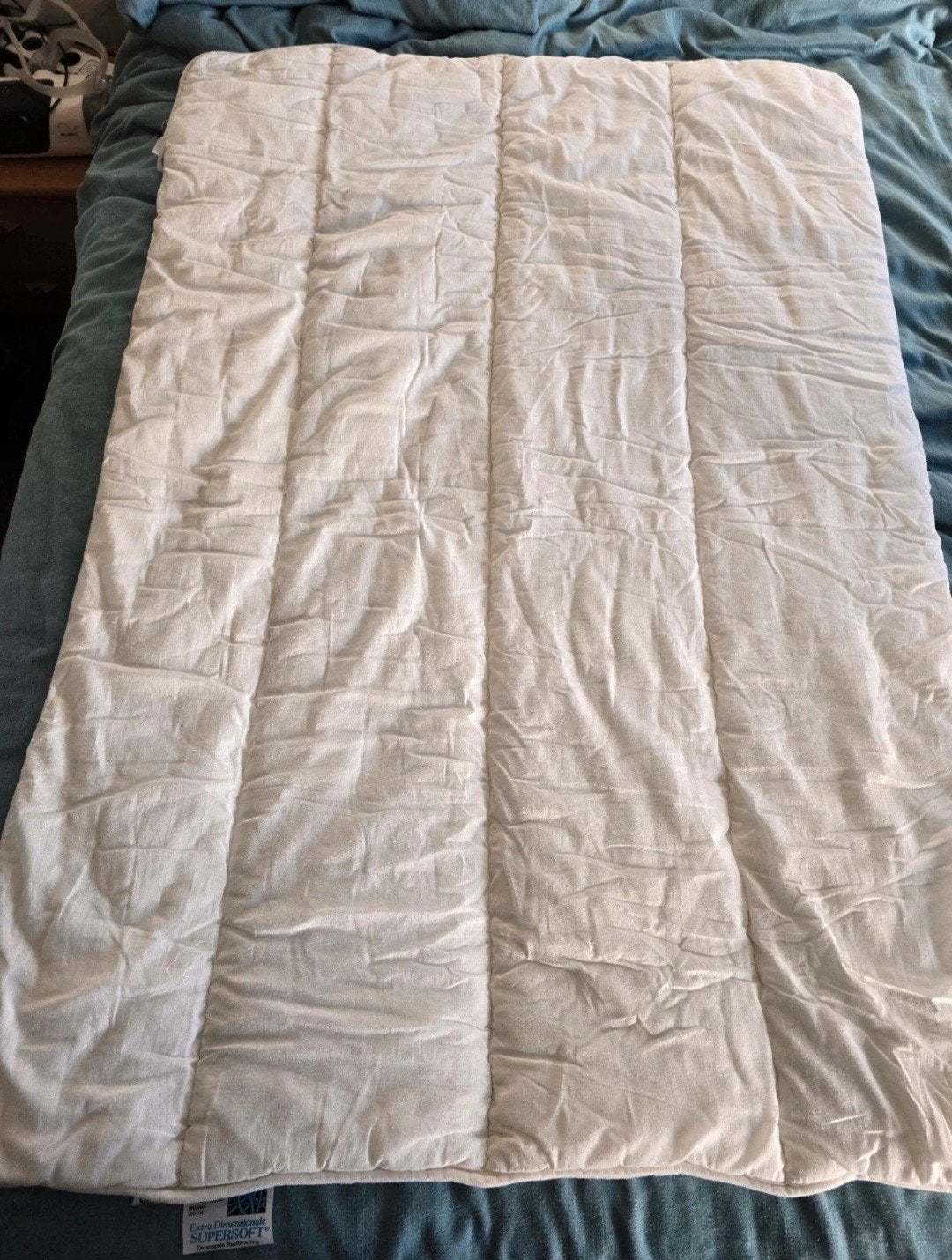 Peuterdekbed 95x130 cm + 2 dekbedovertrekken – peuterbed, Gebruikt, Katoen, Ophalen of Verzenden, Deken of Dekbed