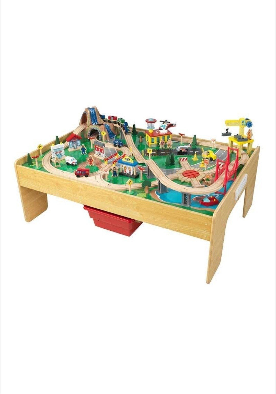 Kidkraft Speeltafel 18025 met Spoorbaan en Accessoires, Ophalen