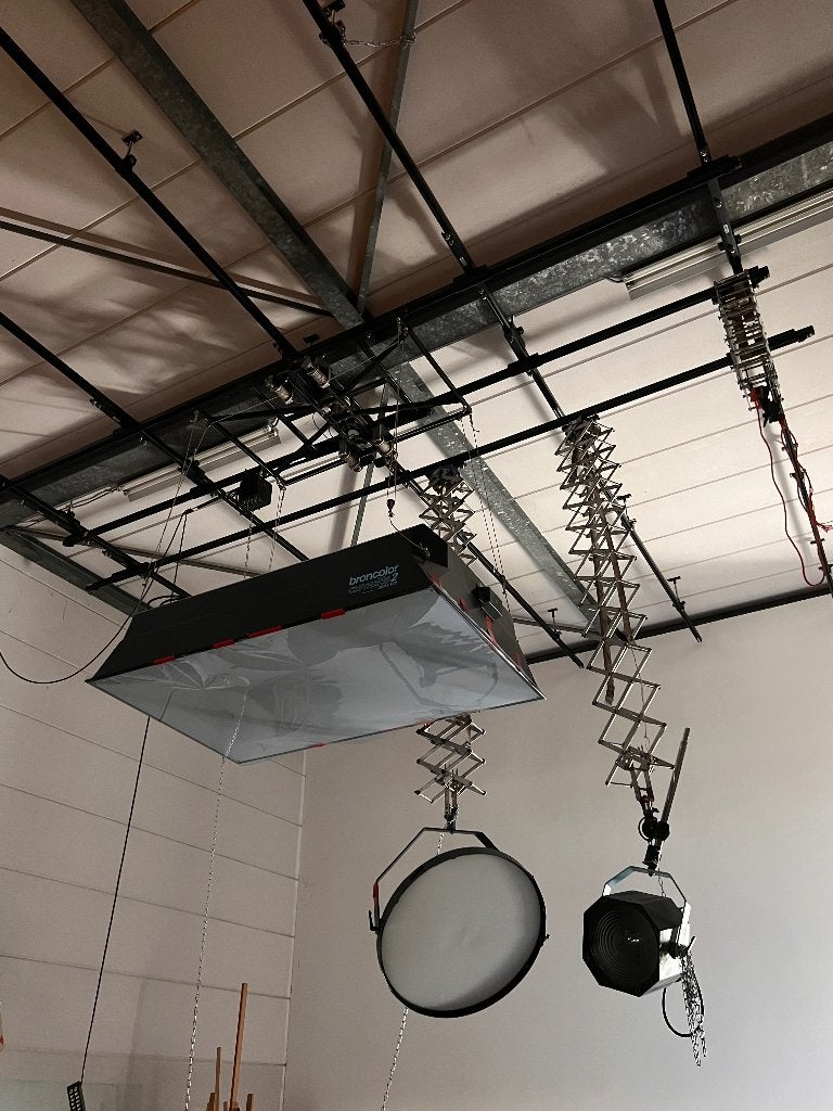 Foba railsysteem + Broncolor Pulso 8 + Cumulite 120x200cm, Audio, Tv en Foto, Fotografie | Fotostudio en Toebehoren, Ophalen, Gebruikt