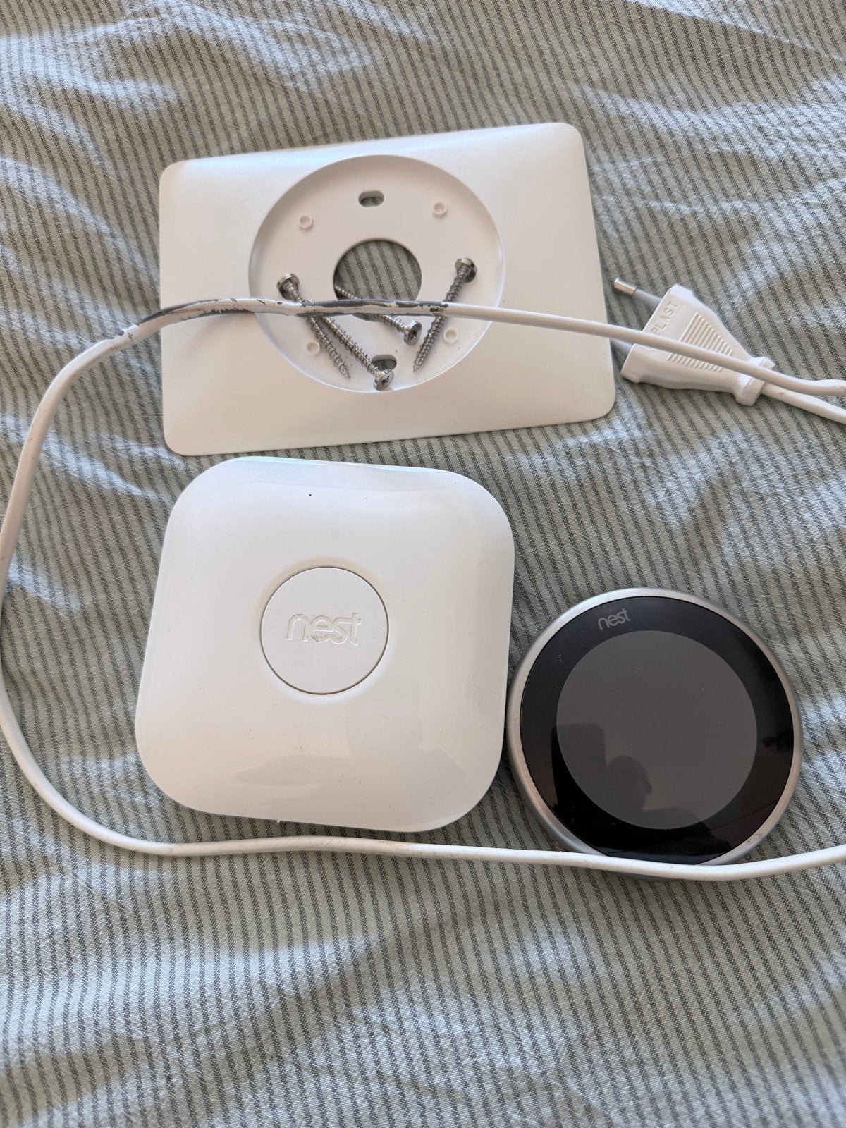 Nest Thermostaat E met Heat Link en wandplaat, Ophalen, Slimme thermostaat, Gebruikt