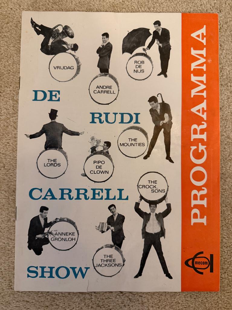 Programmaboekje Rudi Carrell show 1964 zeldzaam, Verzenden, Gebruikt, Boek, Tijdschrift of Artikel