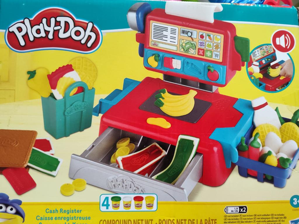 Play doh kassa winkel met willekeurige klei, Ophalen of Verzenden, Gebruikt