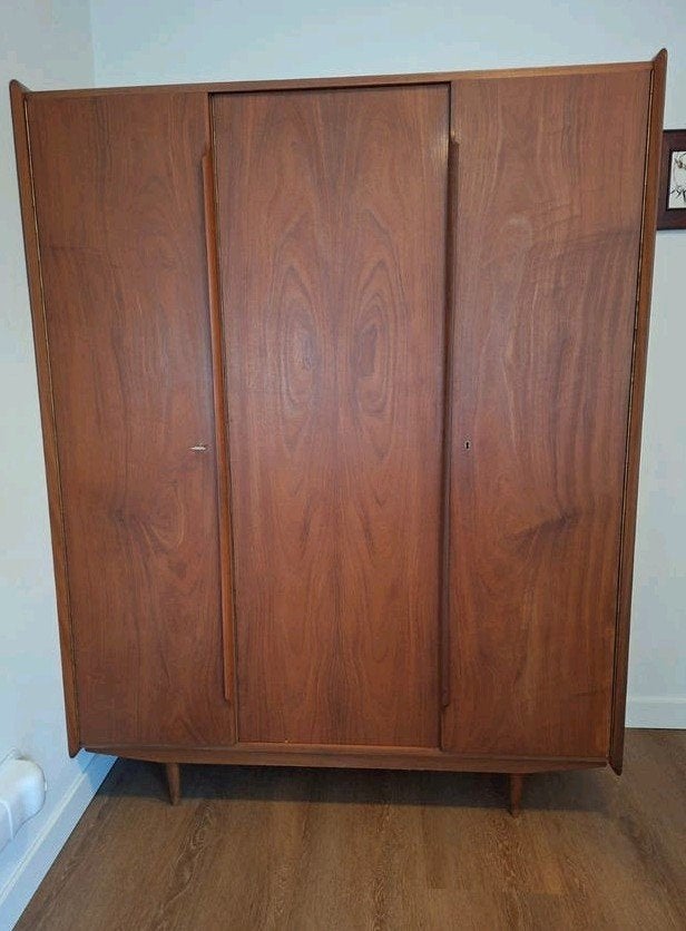 Vintage Kledingkast, retro, jaren 60, Deens, Ophalen, Gebruikt, Deens, Teakhout