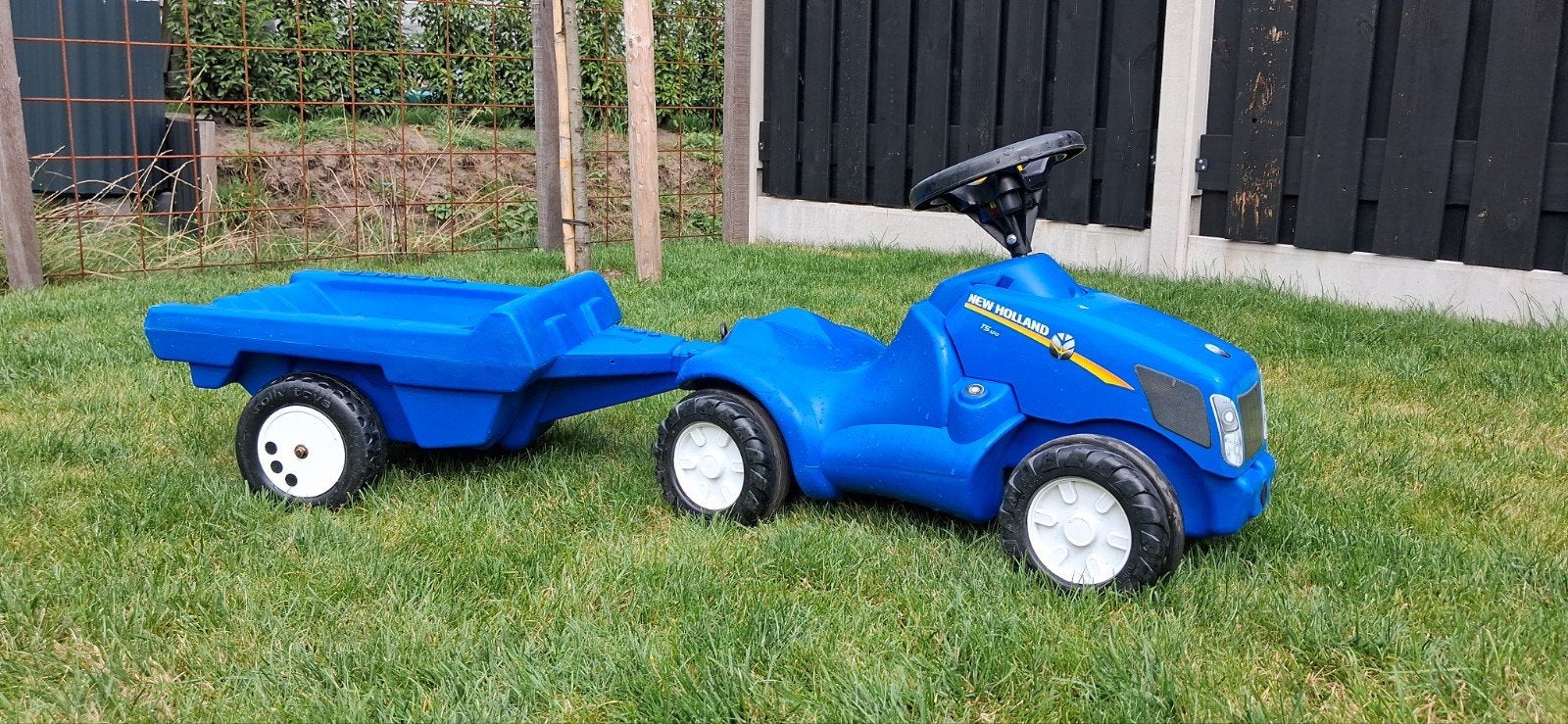 New Holland T5.120 Loopauto met aanhanger, Ophalen, Gebruikt, Loopvoertuig