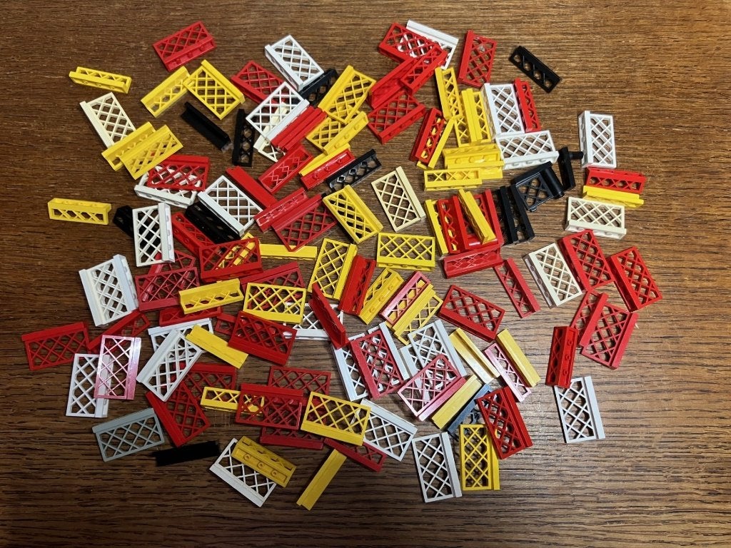 Lot LEGO 130 vintage Hekjes Fences hoog en laag, Ophalen of Verzenden, Gebruikt, Losse stenen, Lego