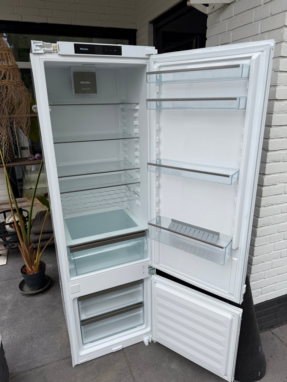 Miele KF 7731 D inbouw Koel-vriescombinatie met DynaCool, Ophalen, Gebruikt, 200 liter of meer, 60 cm of meer