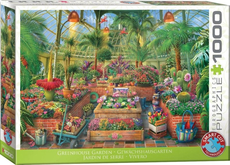 Eurographics - Greenhouse Garden - 1000 stukjes, Ophalen of Verzenden, 500 t/m 1500 stukjes, Nieuw, Legpuzzel