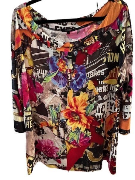 Claudia Strater prachtige luxe slinky top multicolor 46, Overige kleuren, Verzenden, Maat 46/48 (XL) of groter, Zo goed als nieuw