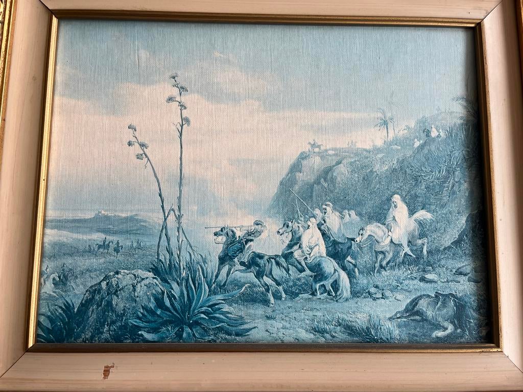 Klassiek schilderij Massimo Coverelli Azeglio, Antiek en Kunst, Ophalen of Verzenden
