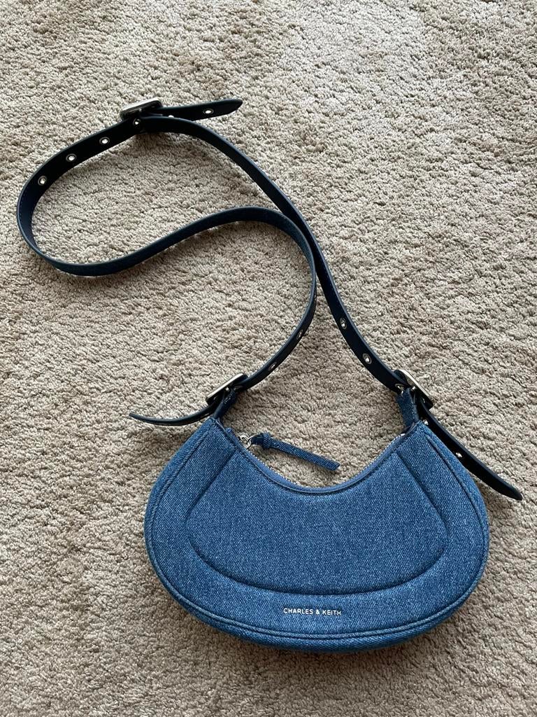Denim Schoudertasje van Charles & Keith., Verzenden, Nieuw, Blauw, Overige merken