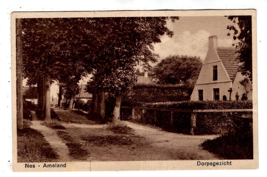 Ameland Nes Nes, Verzenden, 1920 tot 1940, Ongelopen, Waddeneilanden