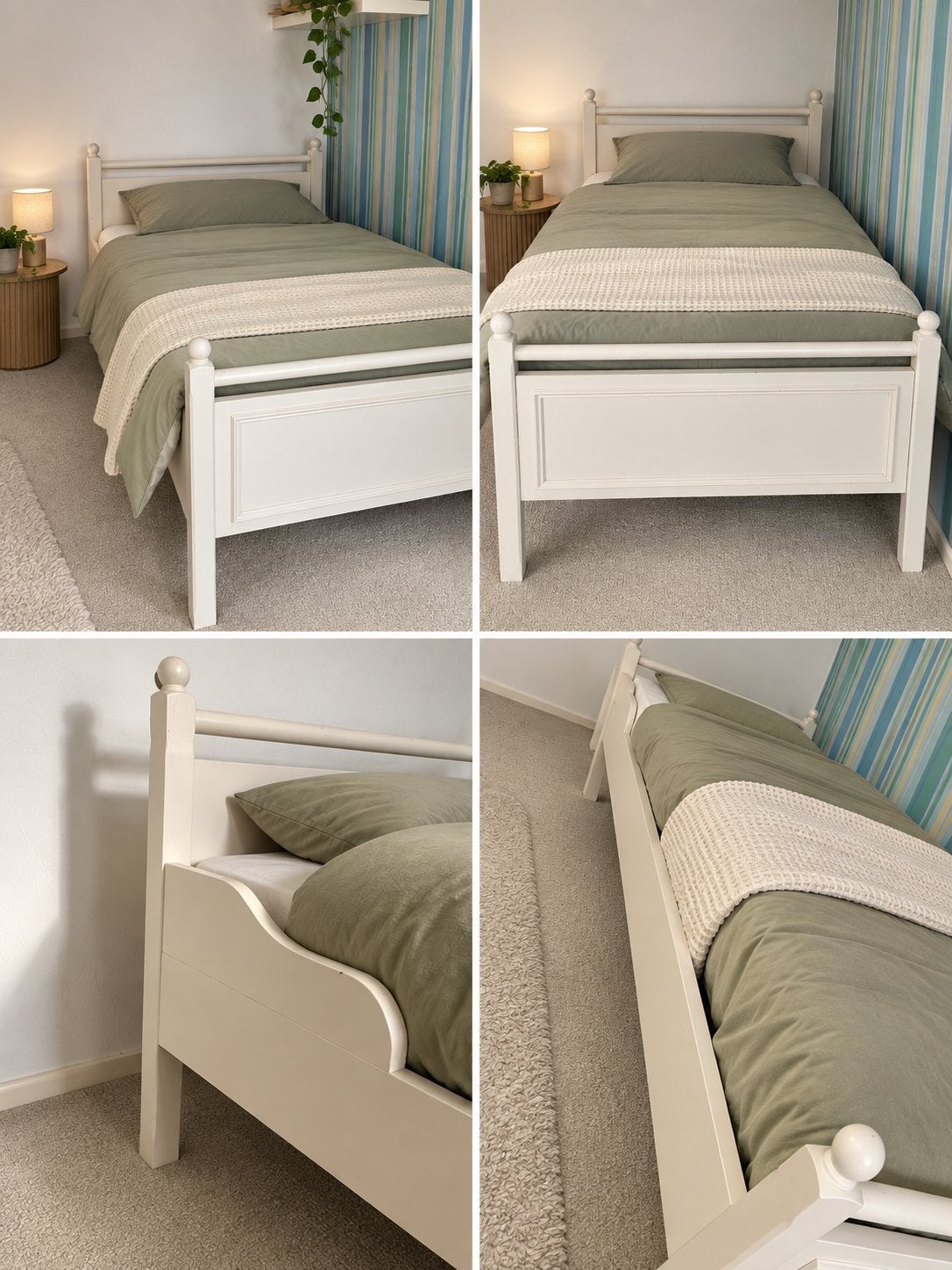 Eenpersoonsbed met matras, Huis en Inrichting, Ophalen, Gebruikt, 90 cm, Eenpersoons