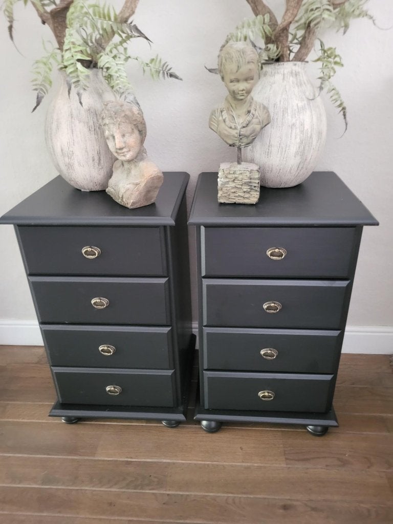 2 schitterende hoge nachtkastjes / ladekastjes nieuw, Ophalen, Minder dan 45 cm, Nieuw, 55 tot 70 cm