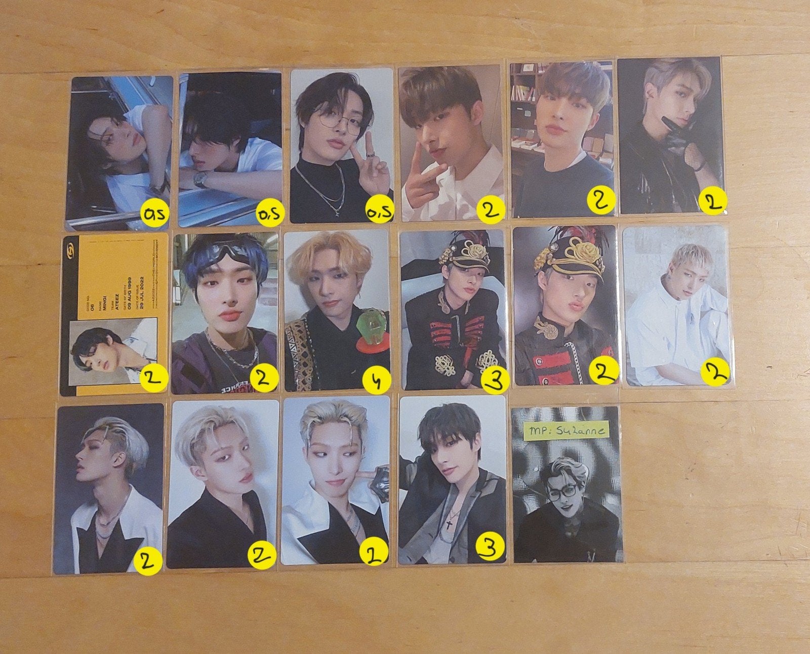 WTS/WTT | Ateez Kaarten/Cards | Mingi, Ophalen of Verzenden, Foto of Kaart