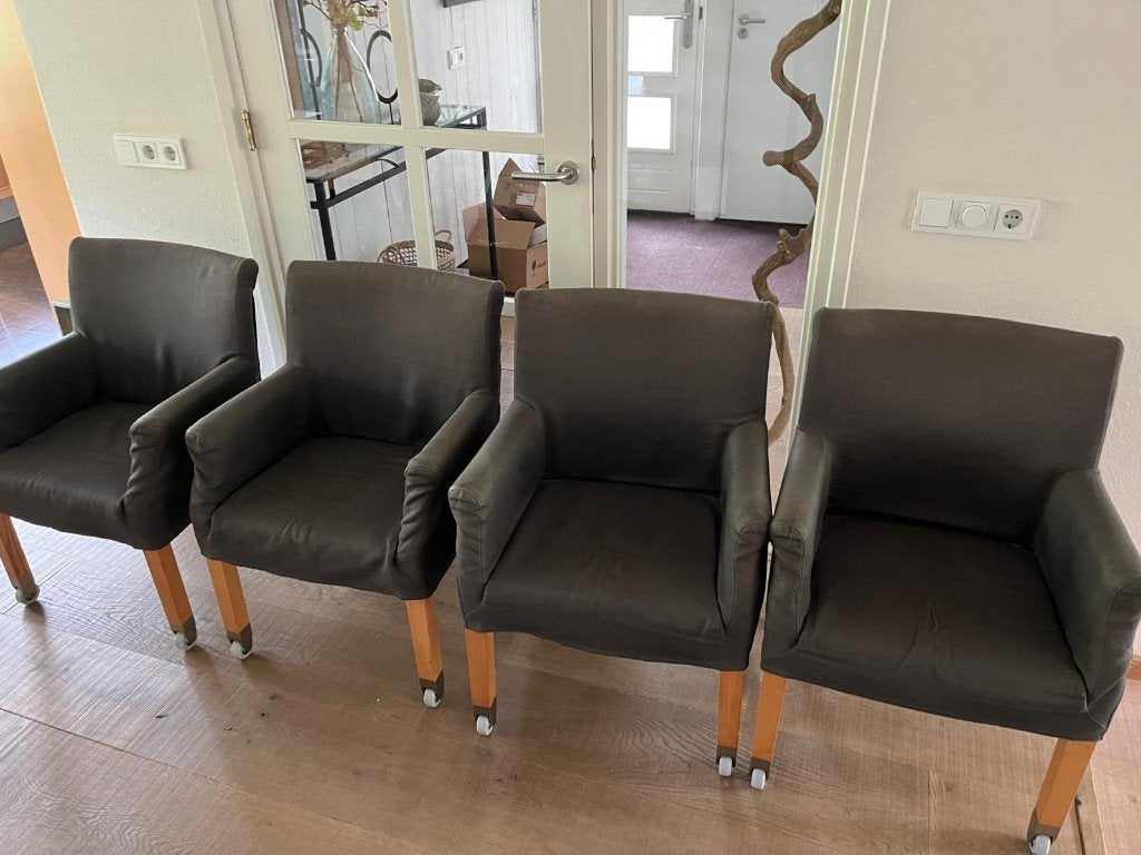 Flexform Pausa eetkamerstoelen, Huis en Inrichting, Ophalen, Gebruikt, Stof, Vier