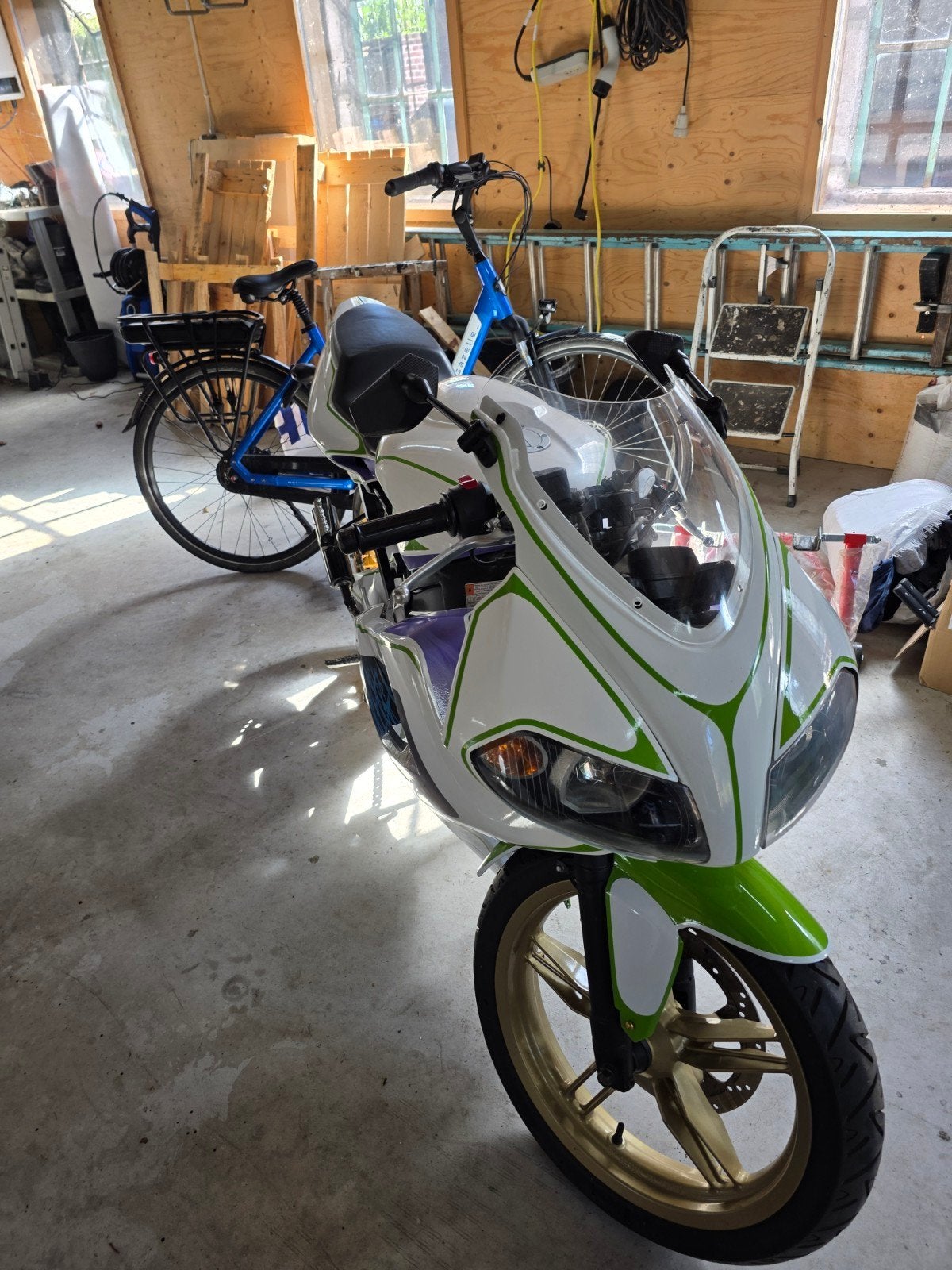 Yamaha TZR50 afbouw, Ophalen, Tweetakt, Zo goed als nieuw, 50 cc