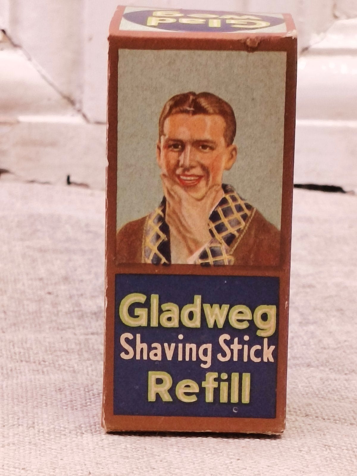 oud doosje Gladweg scheerstaaf navulling, Ophalen of Verzenden, Gebruikt, Verpakking