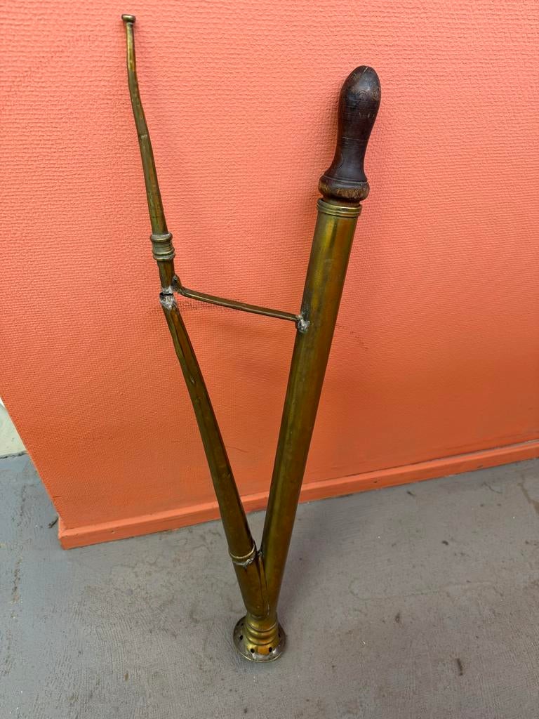 Antieke Koperen Waterspuit - uit erfenis, Ophalen of Verzenden, Koper