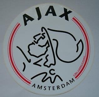 Ajax sticker logo, Maat XS of kleiner, Ophalen, Nieuw, Clubaccessoires