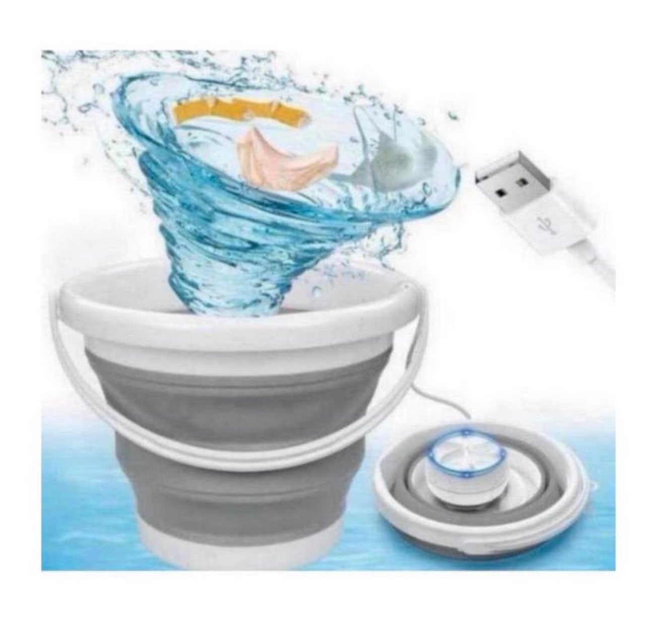 Draagbare Mini-wasmachine Ultrasone turbinewas draagbaar usb, Nieuw, Ophalen of Verzenden, H, H