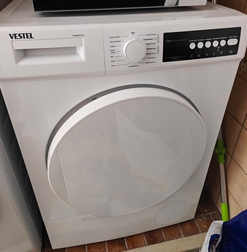 Vestel TVH097T22 warmtepompdroger, condensdroger, Witgoed en Apparatuur, 6 tot 8 kg, Ophalen, Condens, 85 tot 90 cm