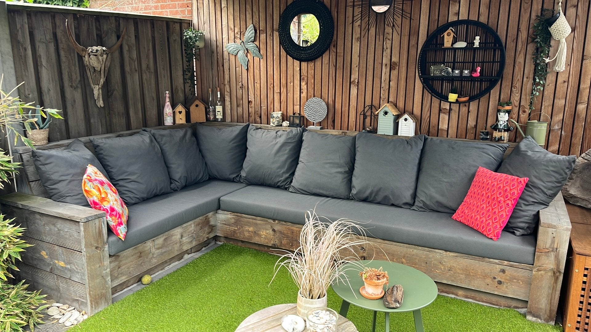 Te koop, kussens voor loungeset buiten., Tuin en Terras, Ophalen, Zo goed als nieuw, Overige materialen