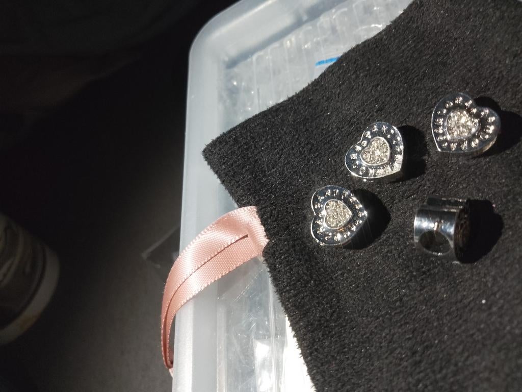 Zilverkleurige Pandora hart bedels 5€ ps, Ophalen of Verzenden