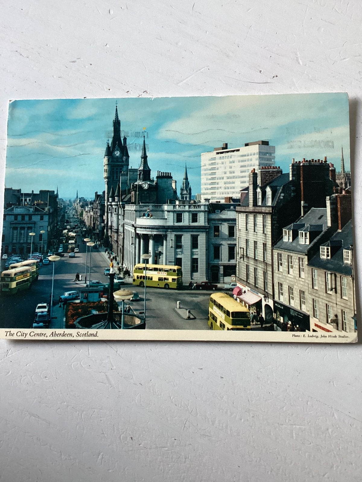 Ansichtkaart Aberdeen Schotland, Verzenden, Gelopen