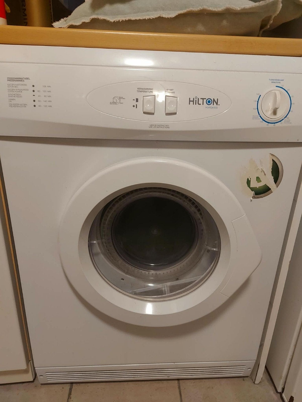 Miele Wasmachine en Hilton Droger Set, Ophalen, Gebruikt, Voorlader, 85 tot 90 cm