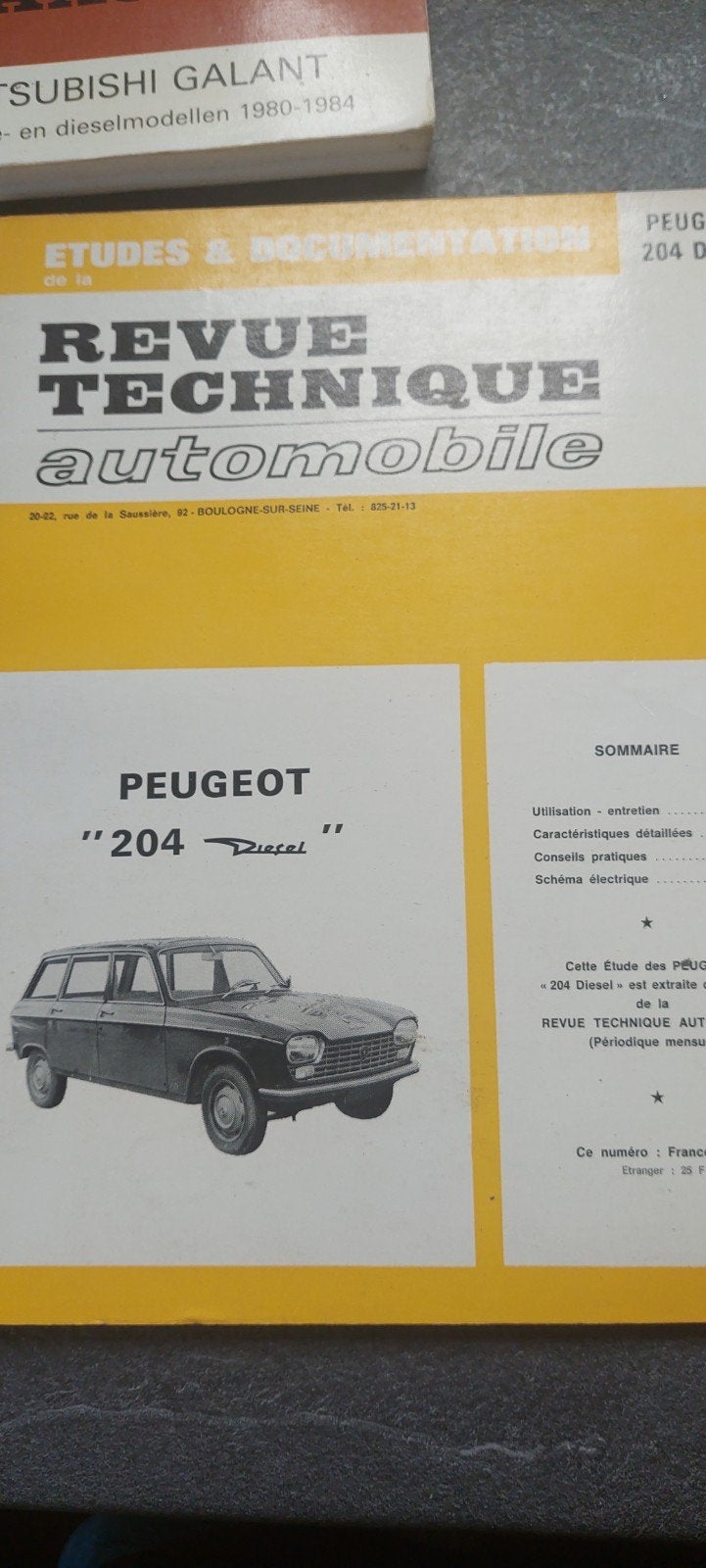 Peugeot 104   204    revue technique, Ophalen of Verzenden