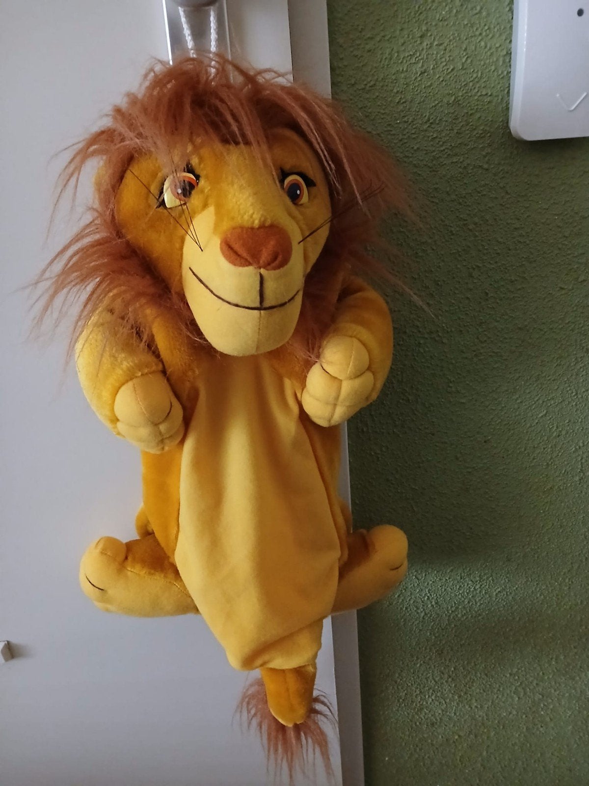 Lion King Disney Simba kruik houder 45 cm, Disney, Ophalen of Verzenden, Middelgroot (20 tot 80 cm), Leeuw