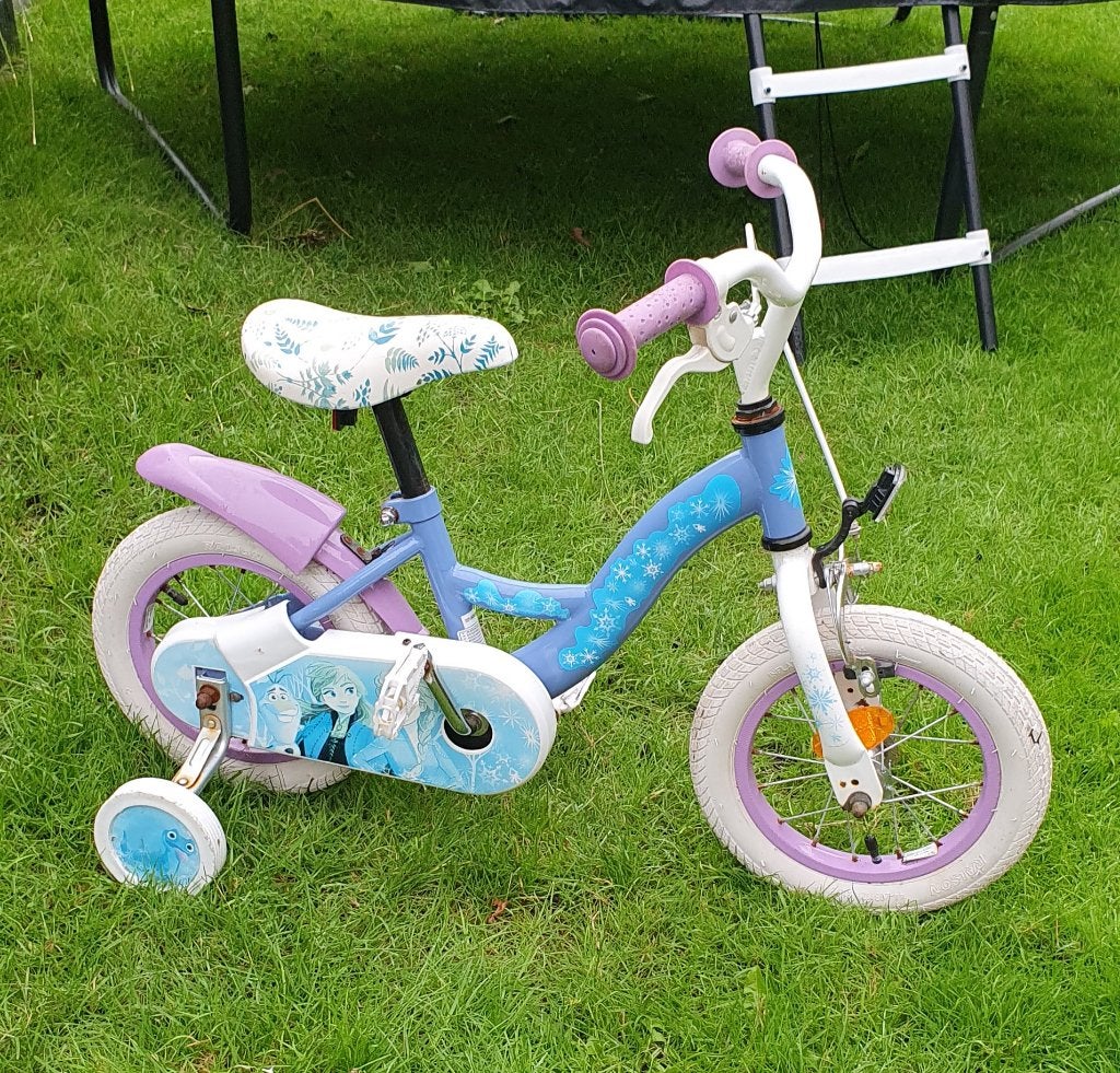 Kinderfietsje Frozen, Ophalen of Verzenden, Gebruikt, Minder dan 16 inch