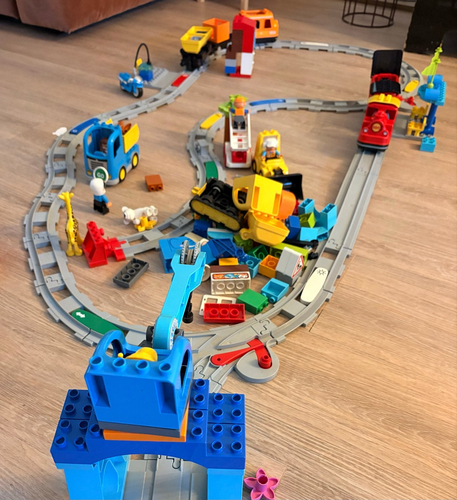 Duplo Goederentrein & Passagierstrein (2 sets), Kinderen en Baby's, Gebruikt, Ophalen of Verzenden, Compleet, Duplo