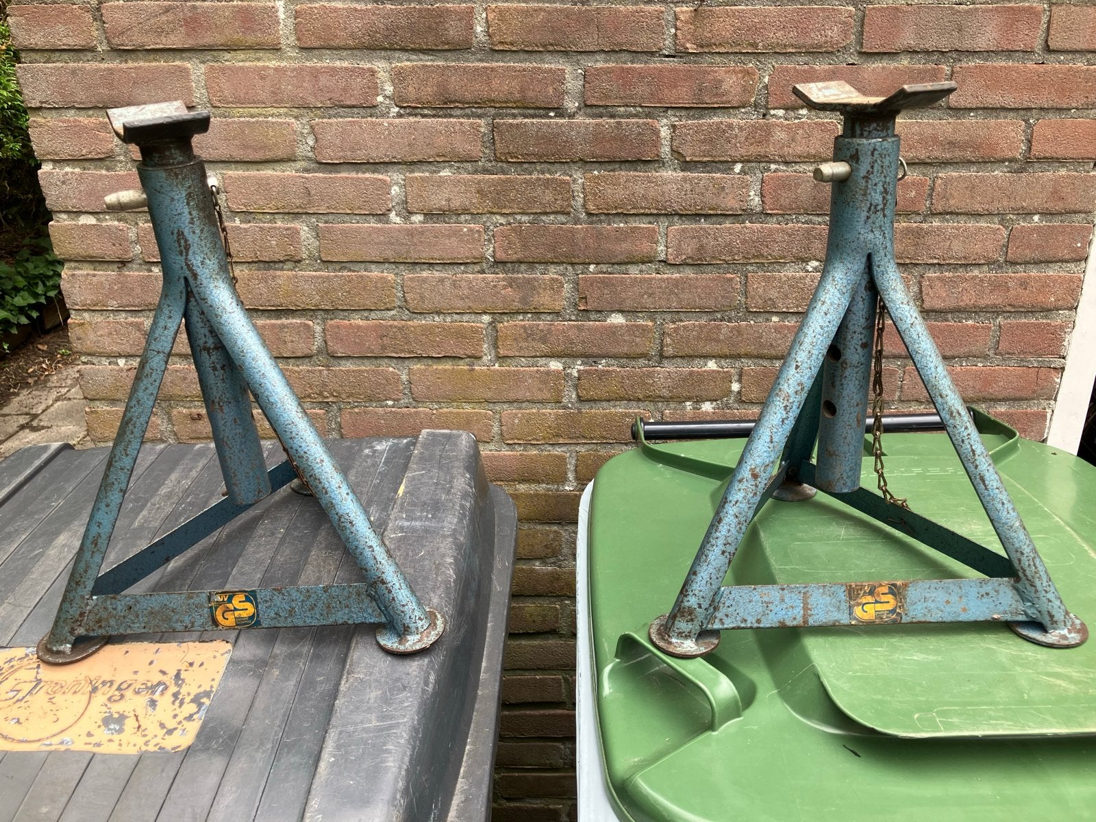 TUV gekeurde assteunen - 2500 kg draagvermogen, Auto diversen, Autogereedschap, Ophalen, Gebruikt