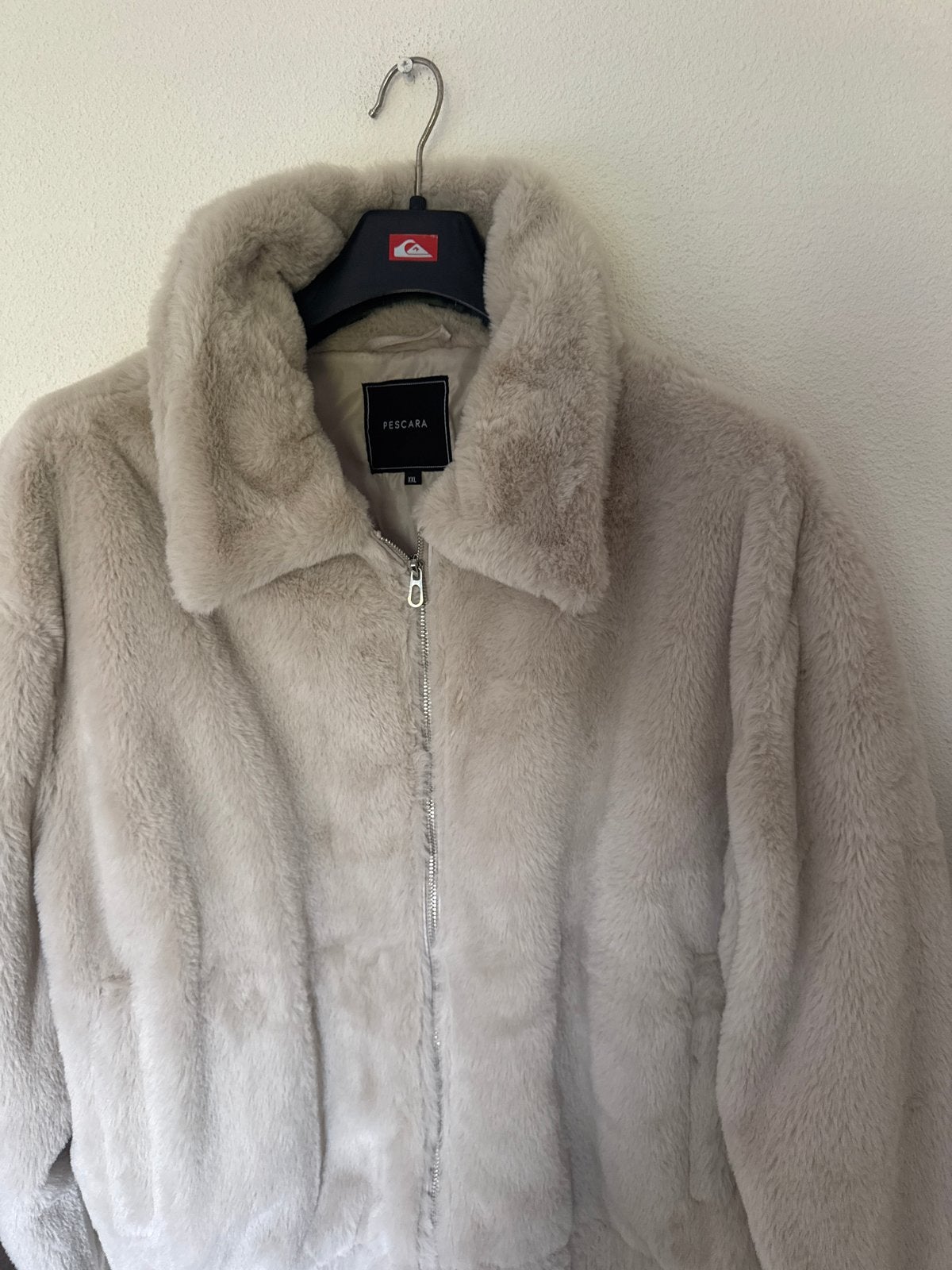 Pescara Faux Fur Jas - Crème/Beige - Maat XXLNieuw, Ophalen of Verzenden, Nieuw, Maat 46/48 (XL) of groter, Beige