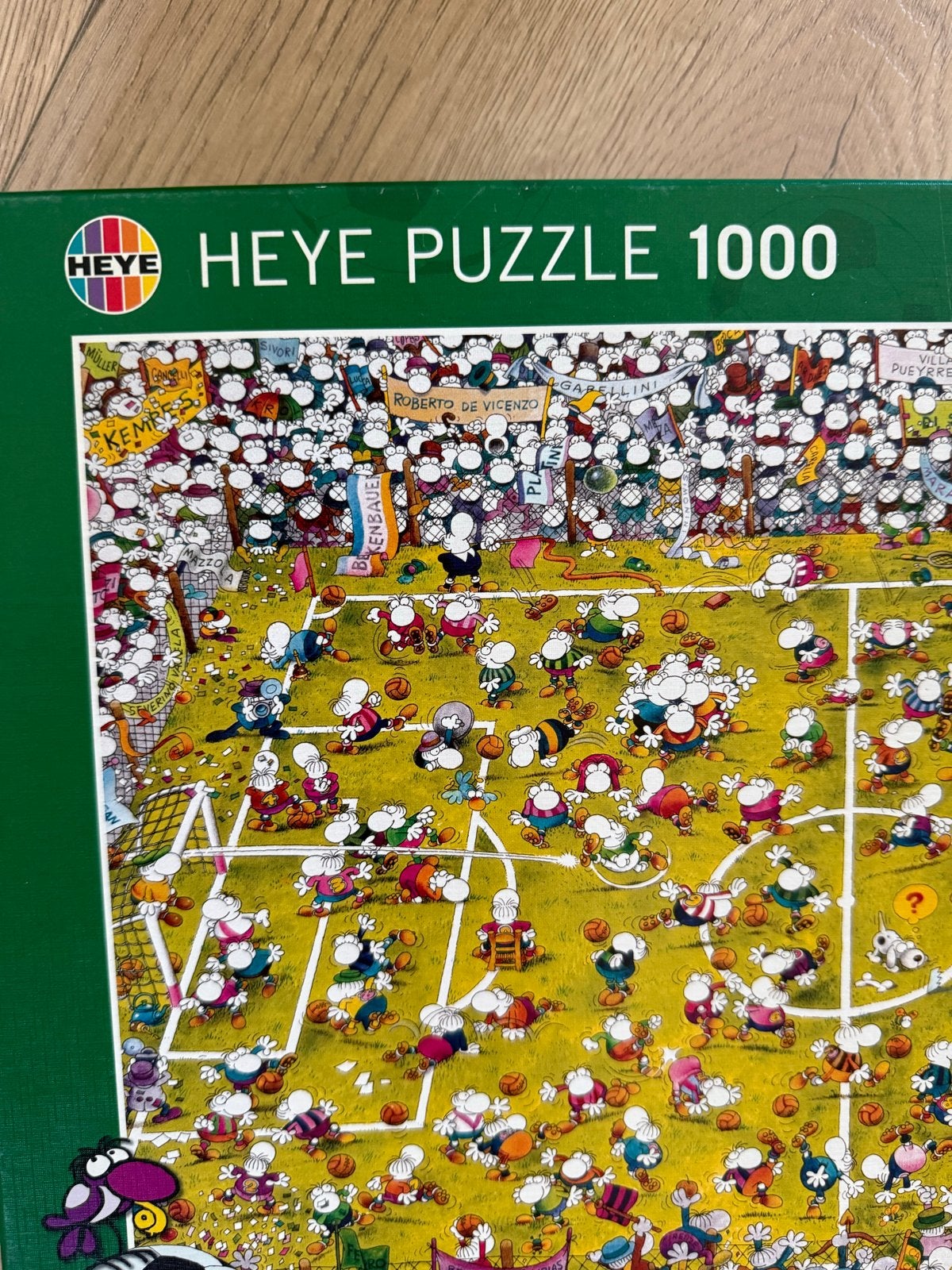 Heye Crazy Football Legpuzzel 1000 stukjes, Ophalen, 500 t/m 1500 stukjes, Zo goed als nieuw, Legpuzzel