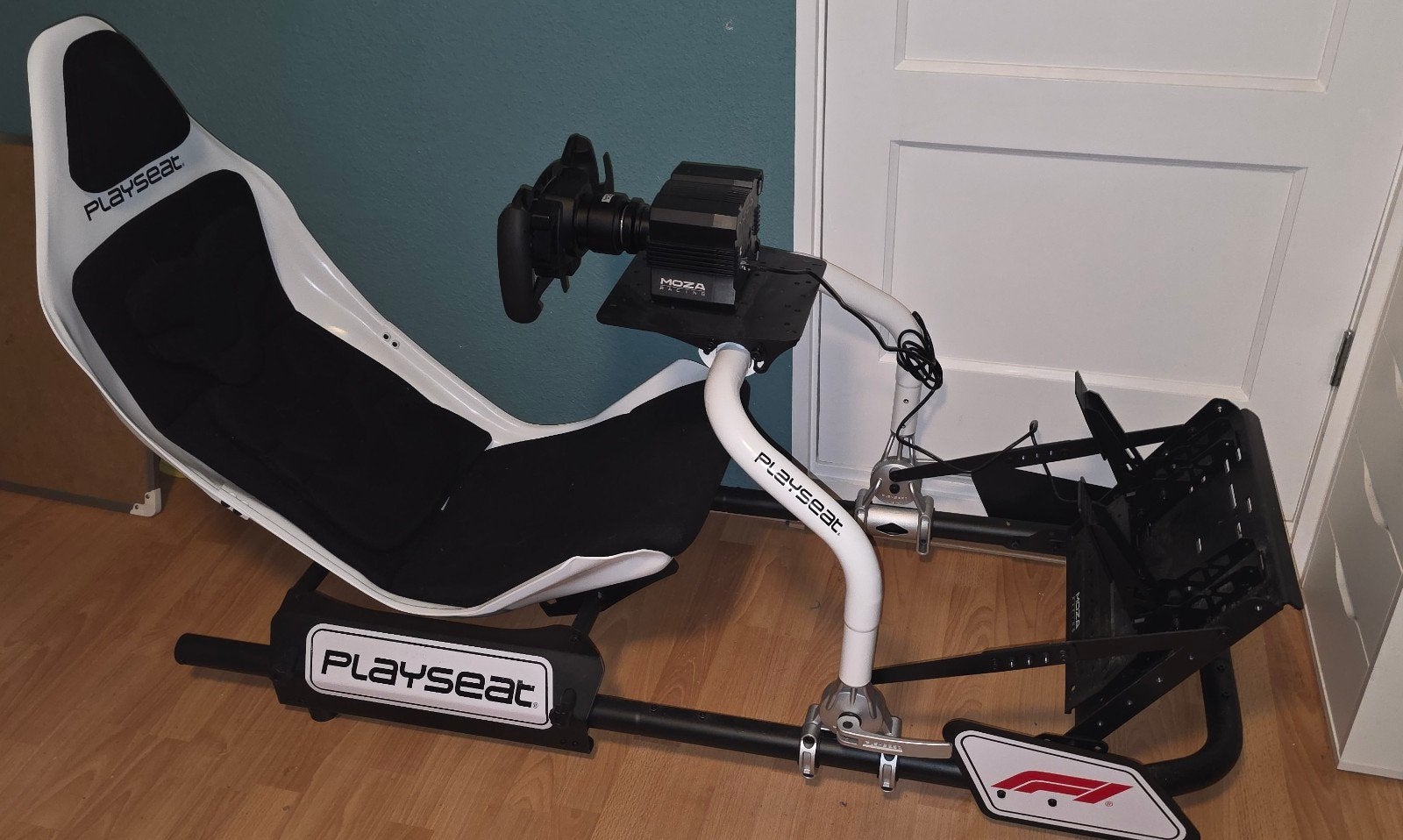 Playseat F1 Instinct + Moza R5 Bundle + Formula Wheel, Spelcomputers en Games, Spelcomputers | Overige Accessoires, Ophalen, Racestuur