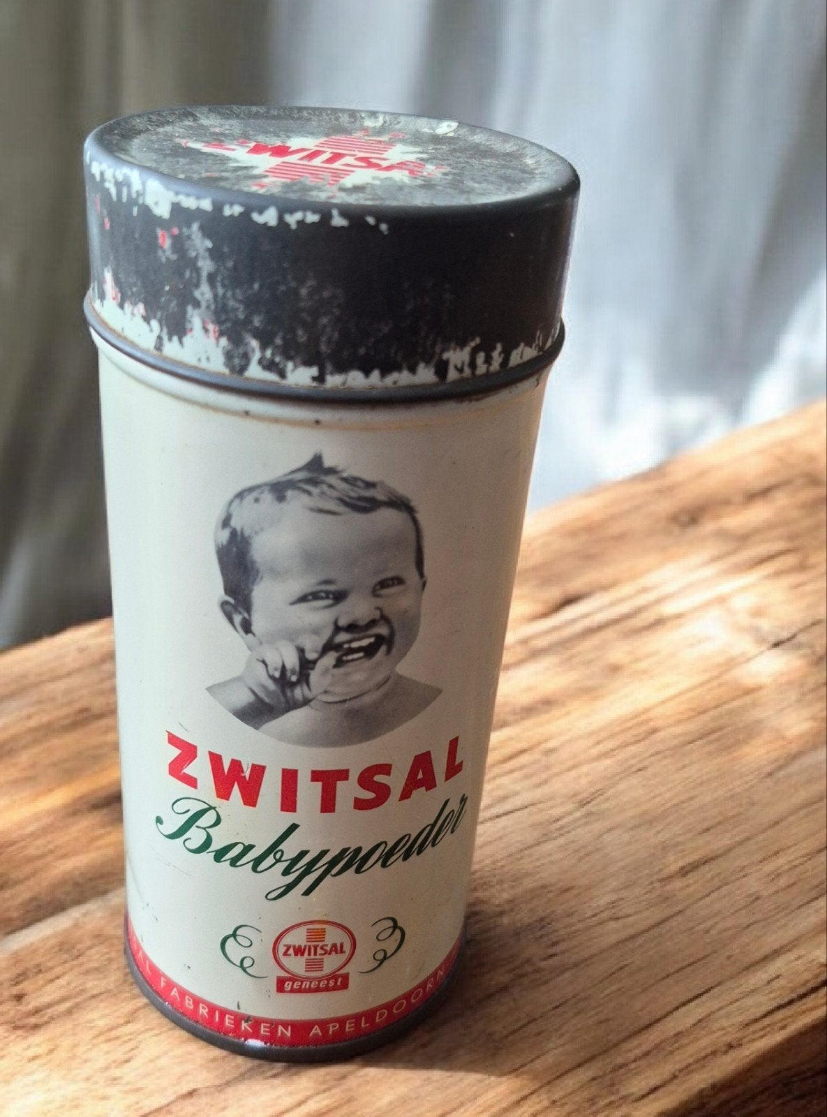 Vintage Zwitsal Babypoeder Blik - Decoratief Verzamelobject, Ophalen of Verzenden
