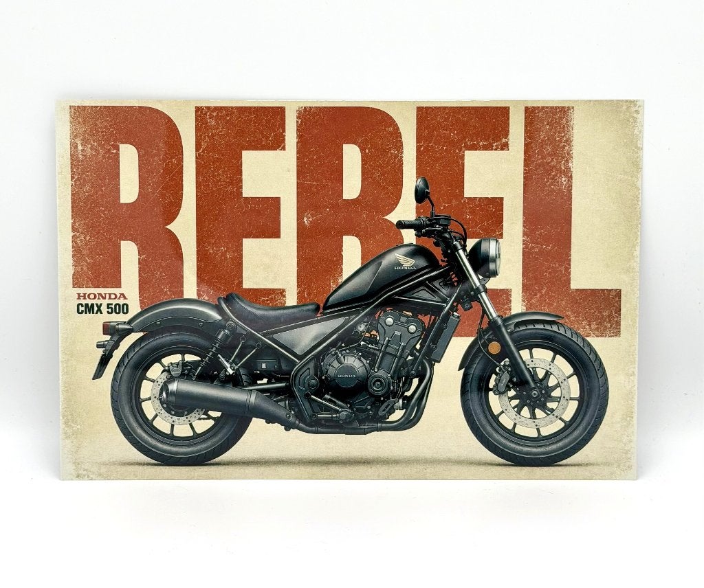 Honda Rebel CMX 500 bord | 20x30cm, Verzamelen, Ophalen of Verzenden, Nieuw, Reclamebord