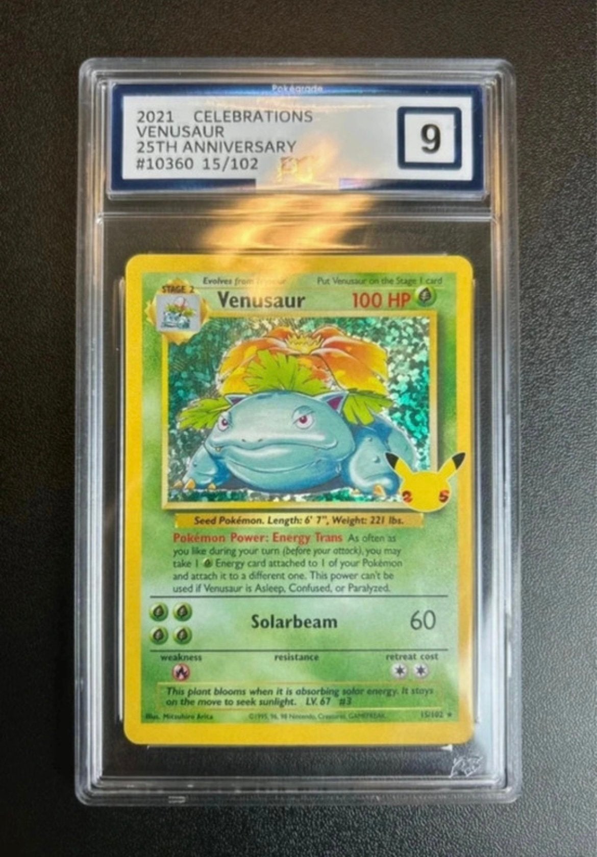 Pokémon Kaart Venusaur Holo 15/102 Celebrations PG9, Hobby en Vrije tijd, Verzamelkaartspellen | Pokémon, Ophalen of Verzenden