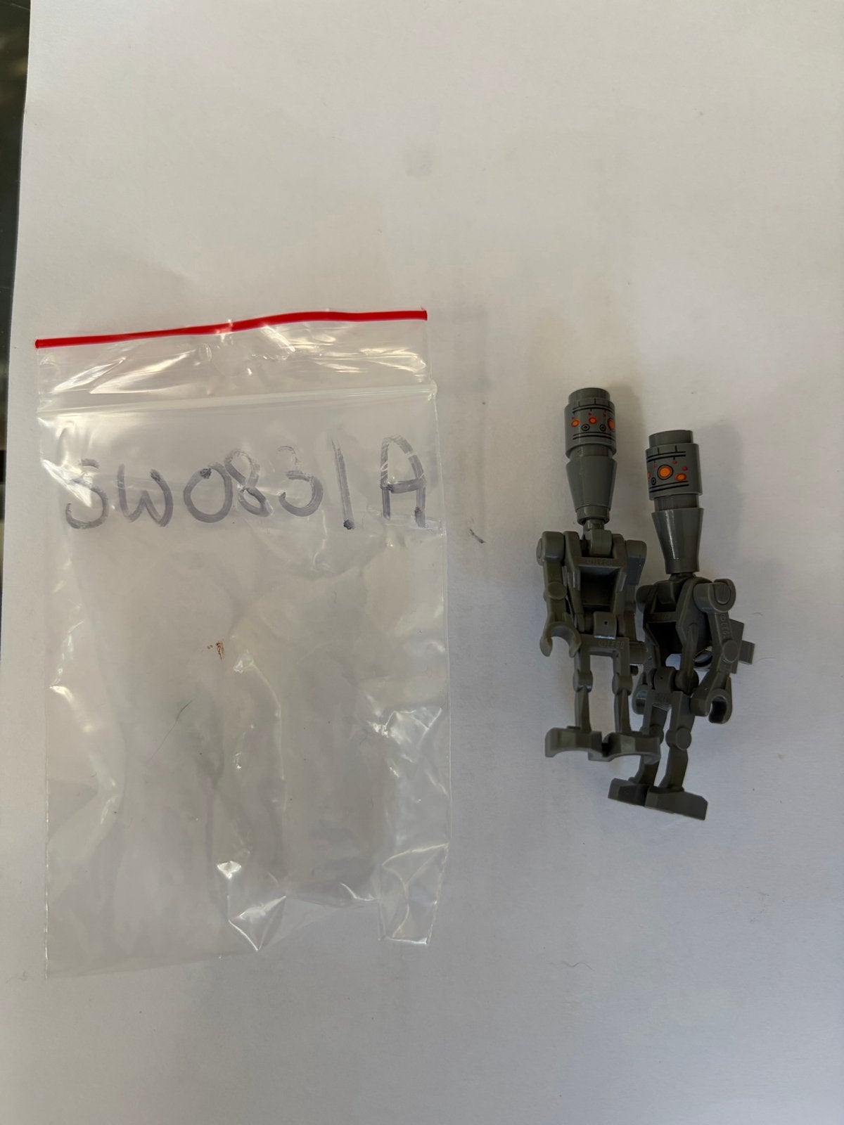 Lego Star Wars SW0831a Battle Droid Commander (2 stuks), Ophalen of Verzenden, Gebruikt