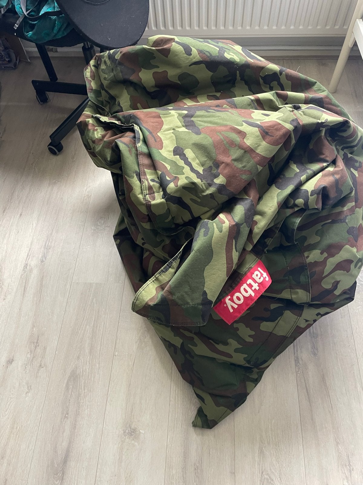 Fatboy Original Zitzak Camouflage 140x180 cm, Ophalen, Gebruikt, Meerkleurig, Zitzak