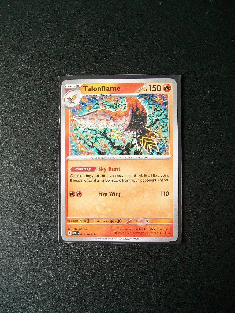 1386. Nieuwe Pokemon Kaart TALONFLAME HP 150 (014/088), Verzenden, Nieuw, Losse kaart
