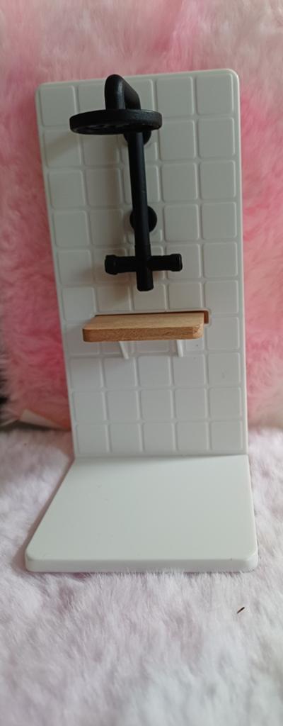Poppenhuis douch plastix tegels, Ophalen of Verzenden, Poppenhuis