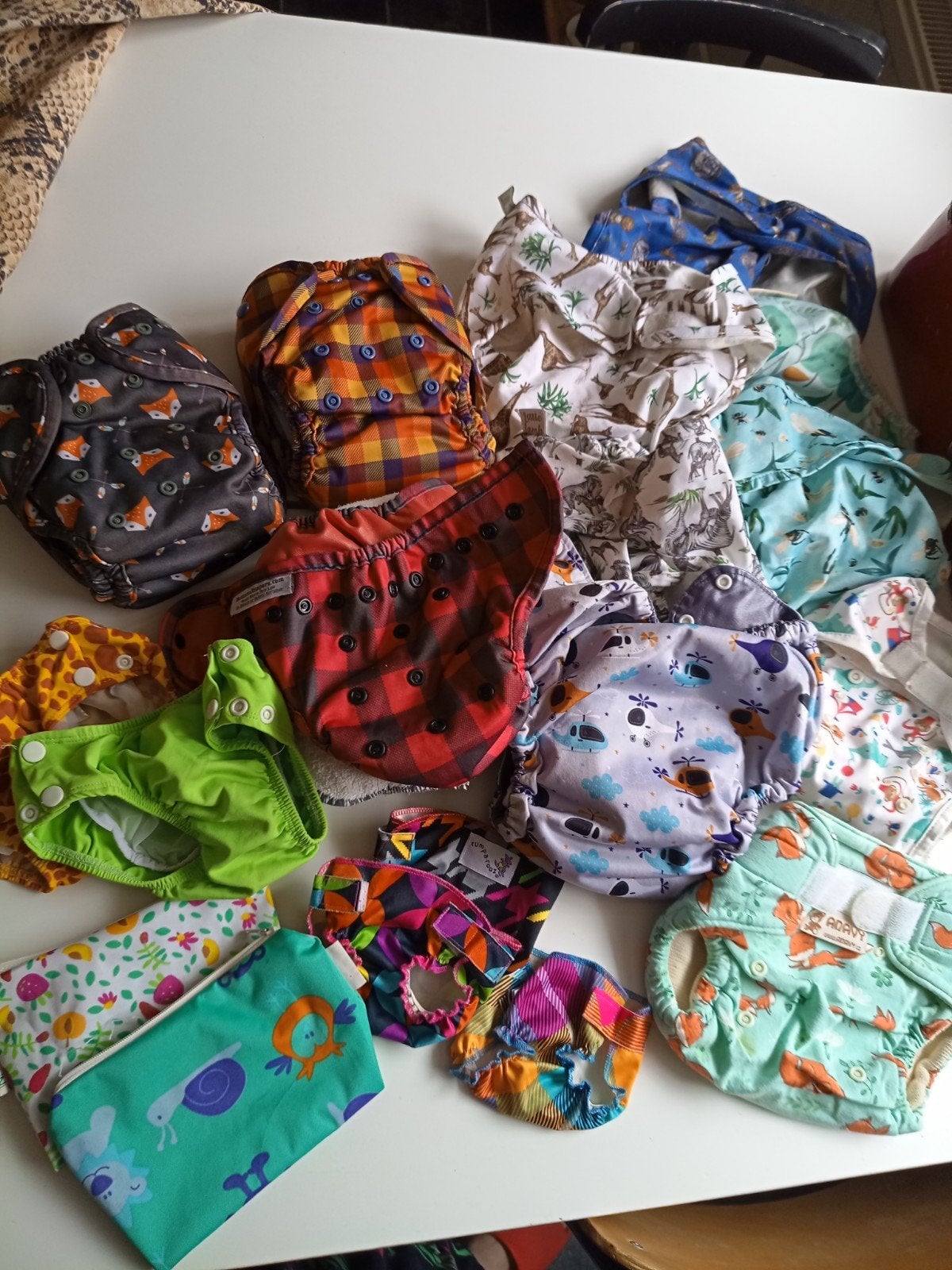 pakket wasbare luiers, Ophalen of Verzenden, One size